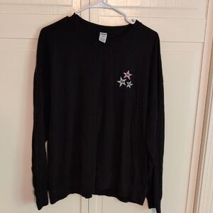 PINK Victoria's Secret Black Long Sleeve Top